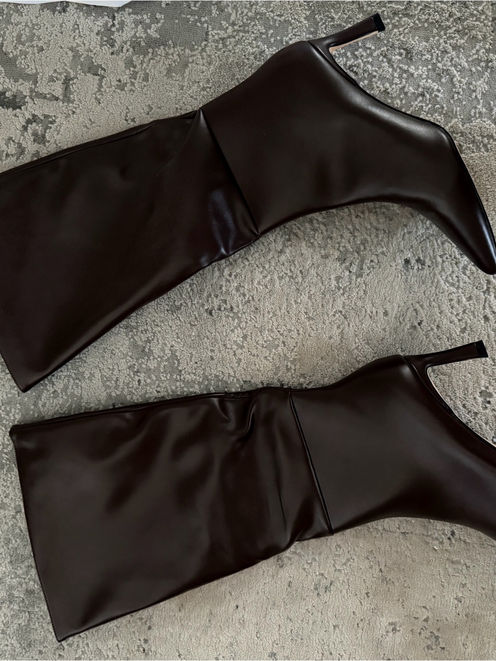 Women's Brown Heeled Knee High Boots